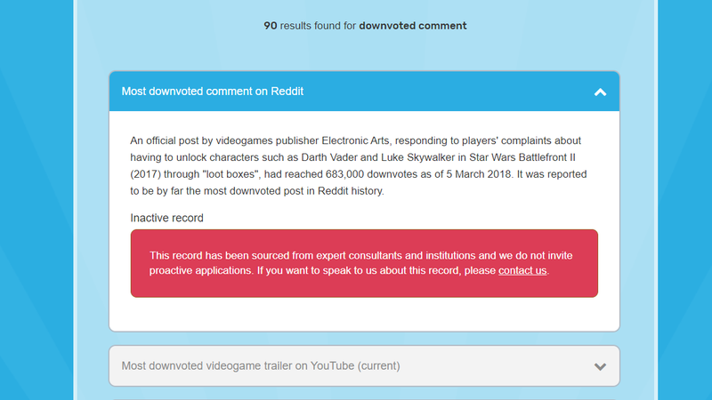 Illustration for article titled EA Received A Guinness World Record For Most Downvoted Comment In Reddit History